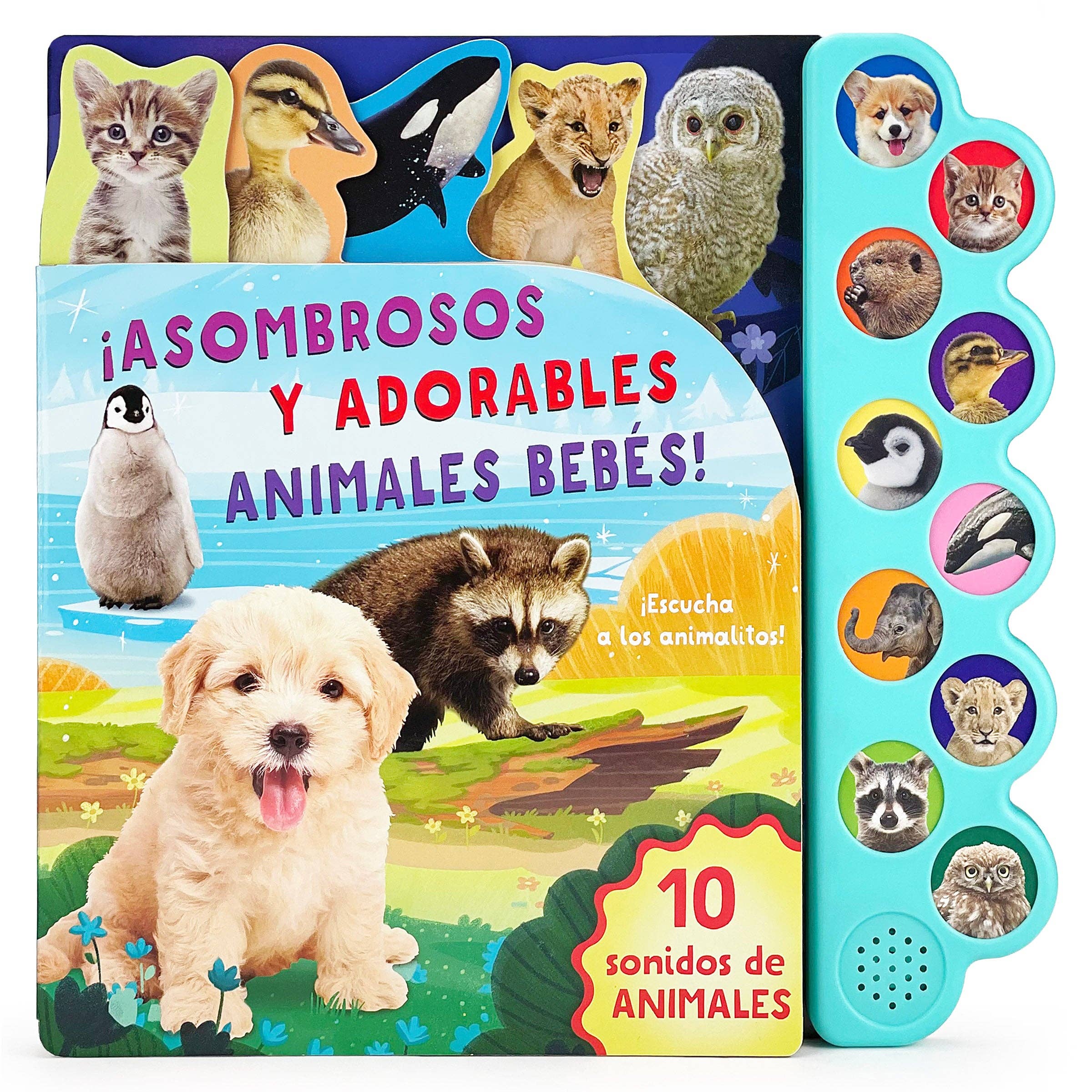 Cottage Door Press - Adorable Animal Babies (Spanish Edition) Sound Book