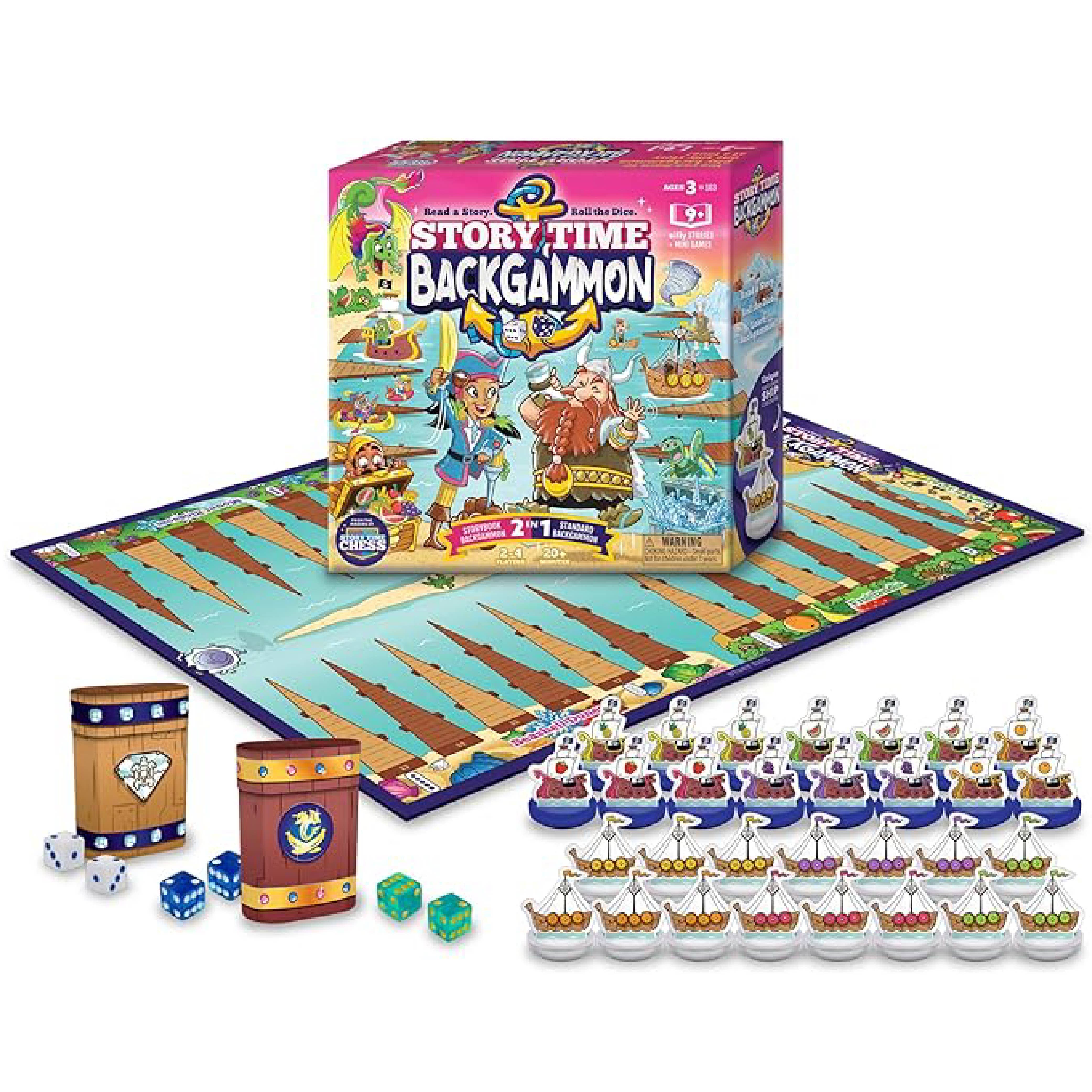 Story Time Backgammon - Board Game - Backgammon Set