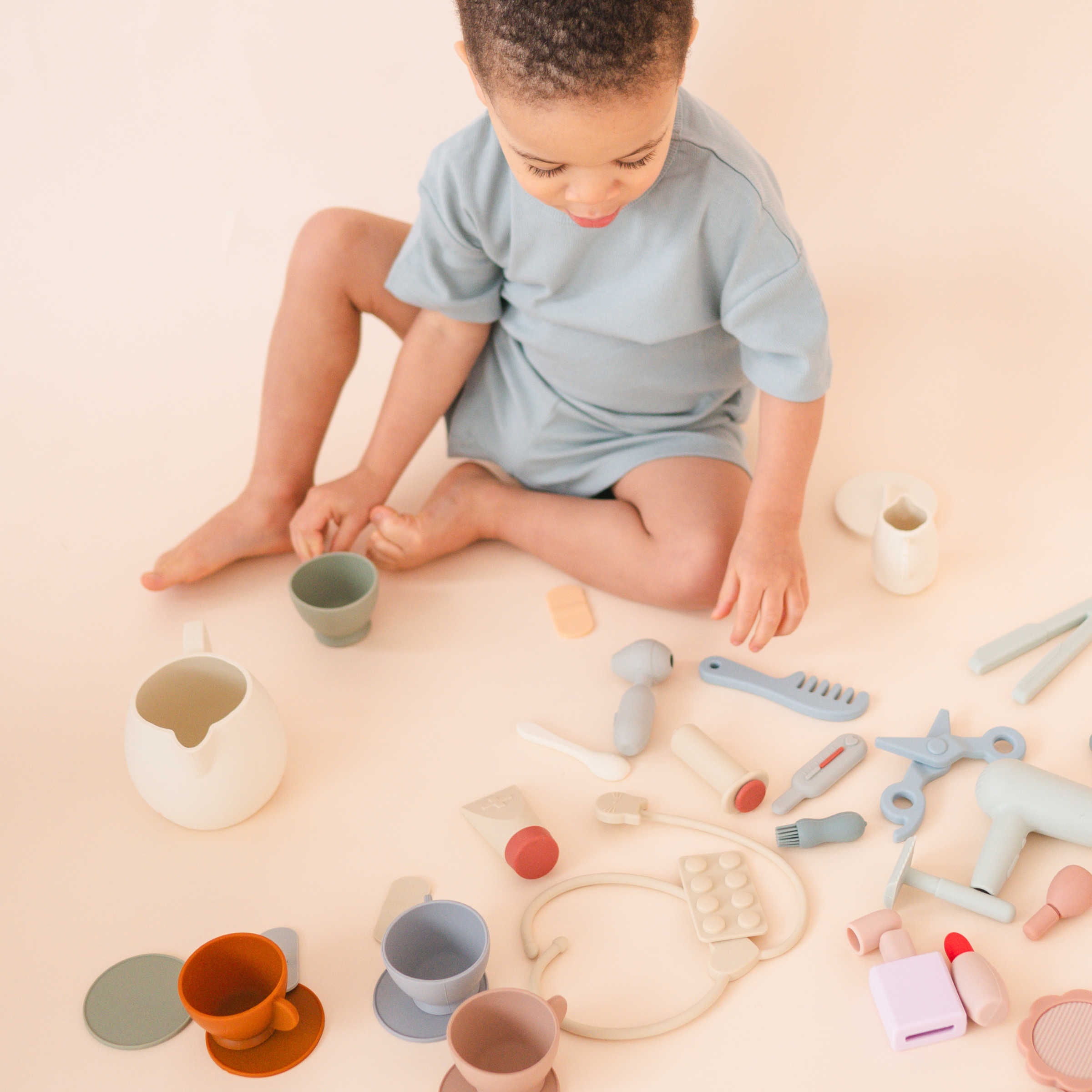 Silicone Tea Set | Kids Pretend Playset