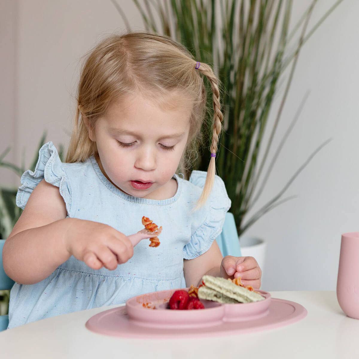 ezpz - Mini Utensils (Toddler 12+ months): Blush