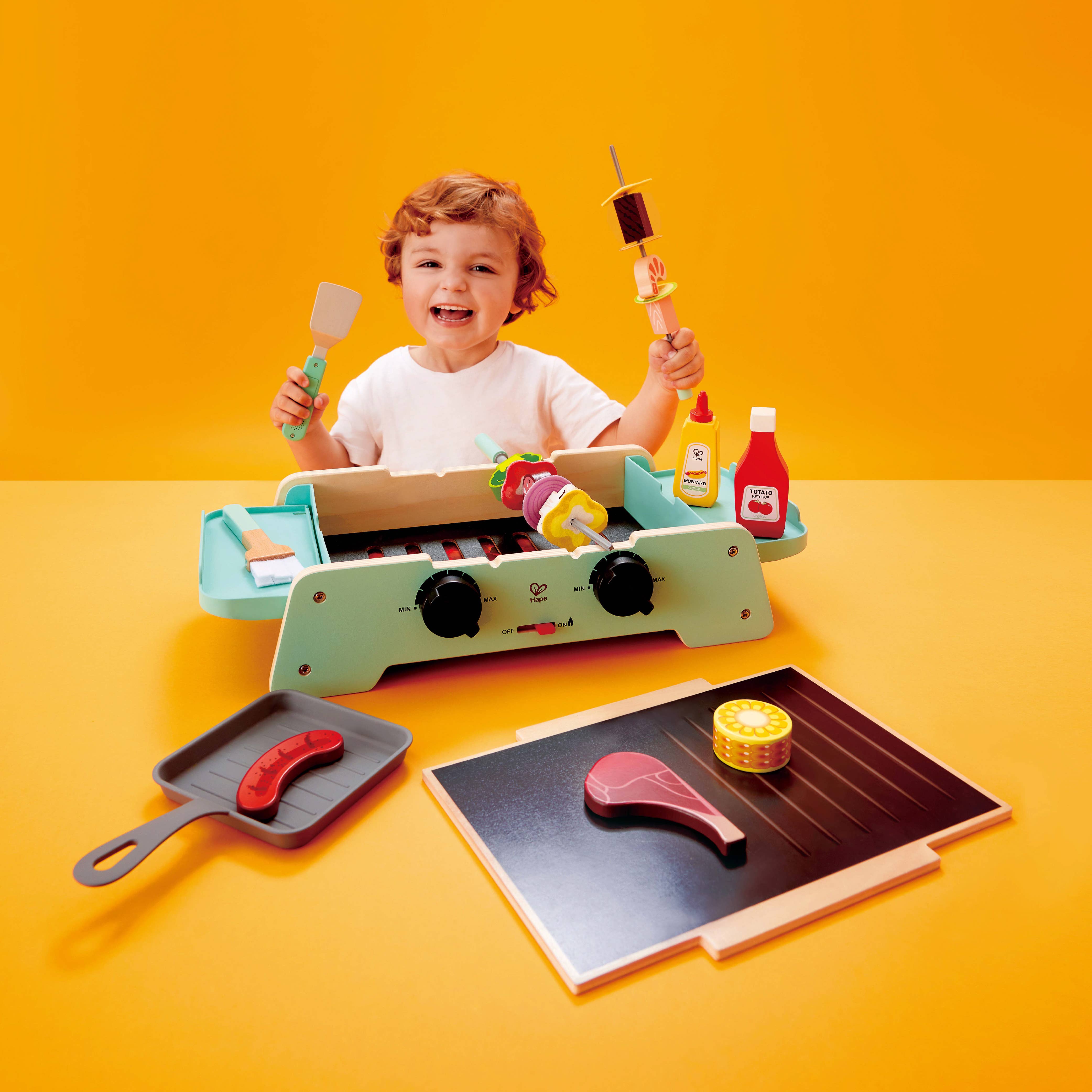 Hape Toys - Sizzling Griddle & Grill BBQ