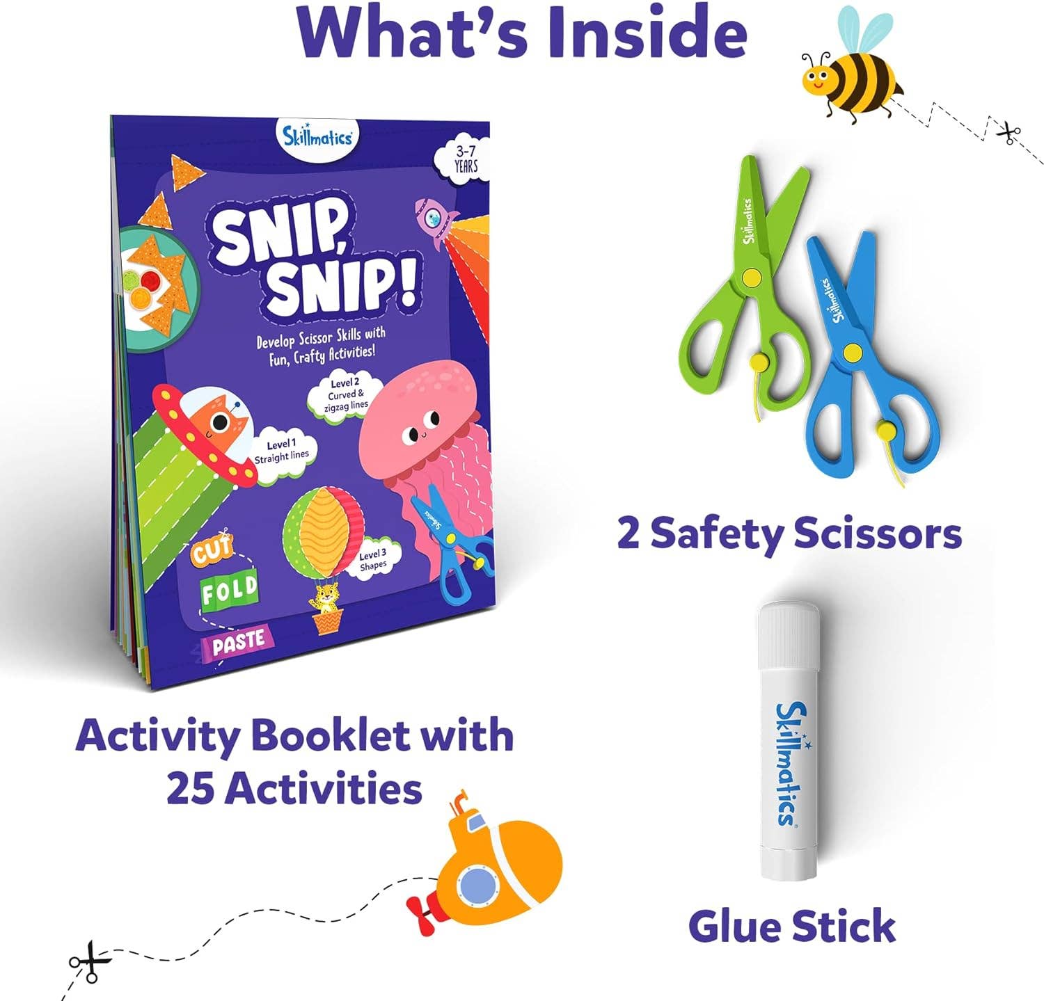 Skillmatics - Skillmatics - Snip Snip - Multi Theme Craft Kids