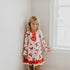 Red Santa Christmas Holiday Ruffle Lounge Play Gown