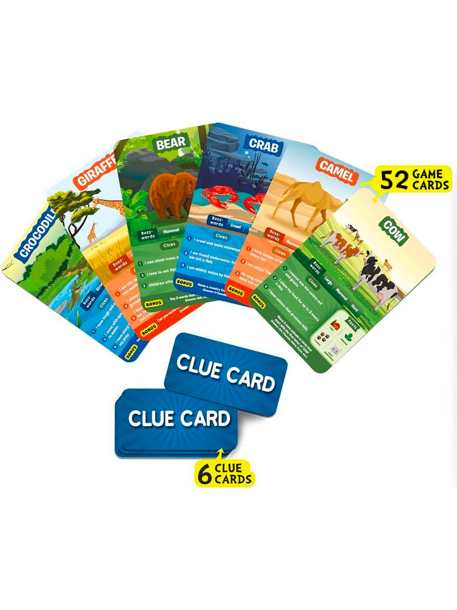 Skillmatics - Skillmatics Guess in 10 World of Animals Card Game