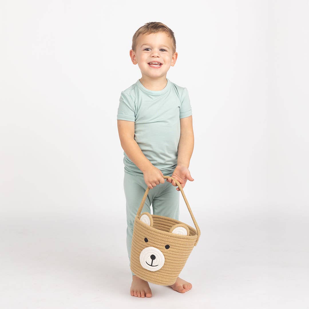 Bear Baby & Kids Rope Gift Basket