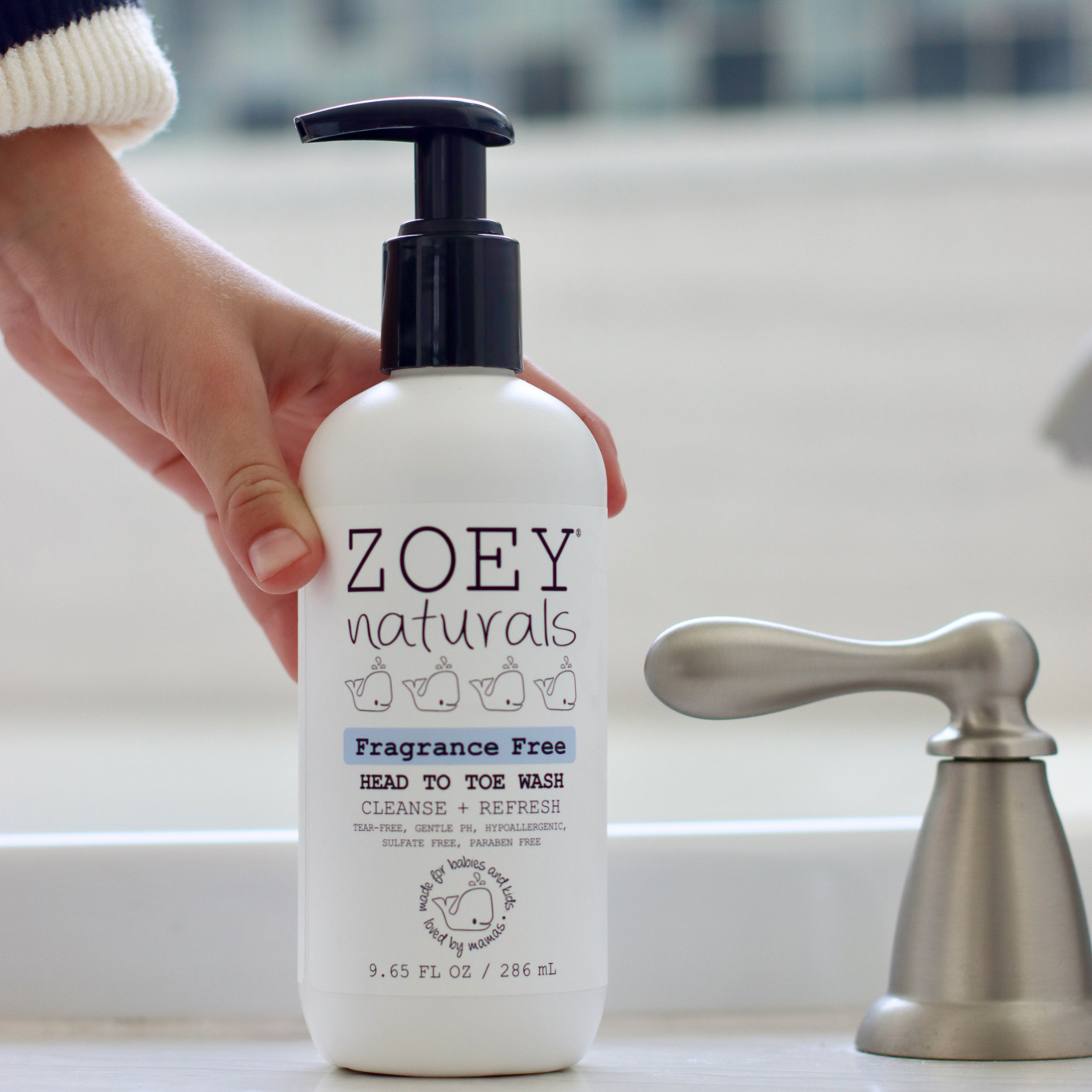 Zoey Naturals - Fragrance Free Head To Toe Wash