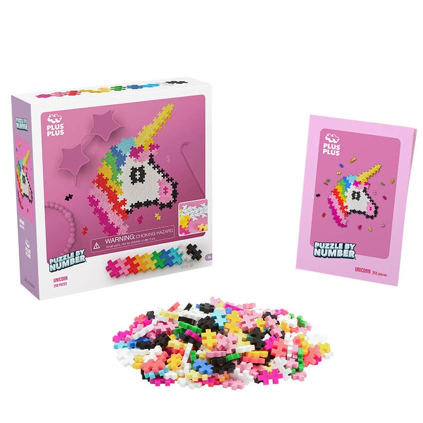 Plus-Plus USA - Puzzle by Number - 250 pc Unicorn