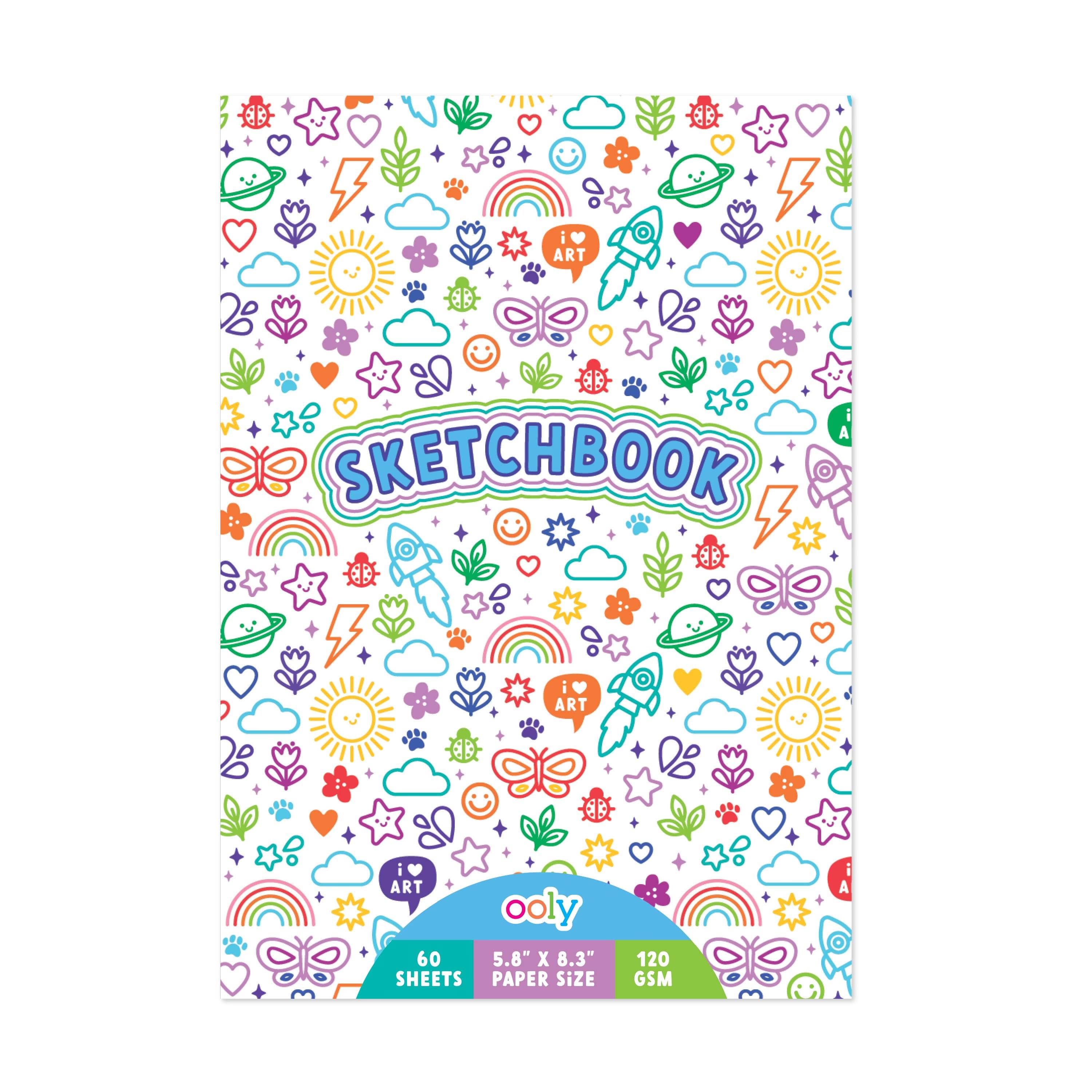 OOLY - Colorful Doodles Sketchbook - 60 Sheets
