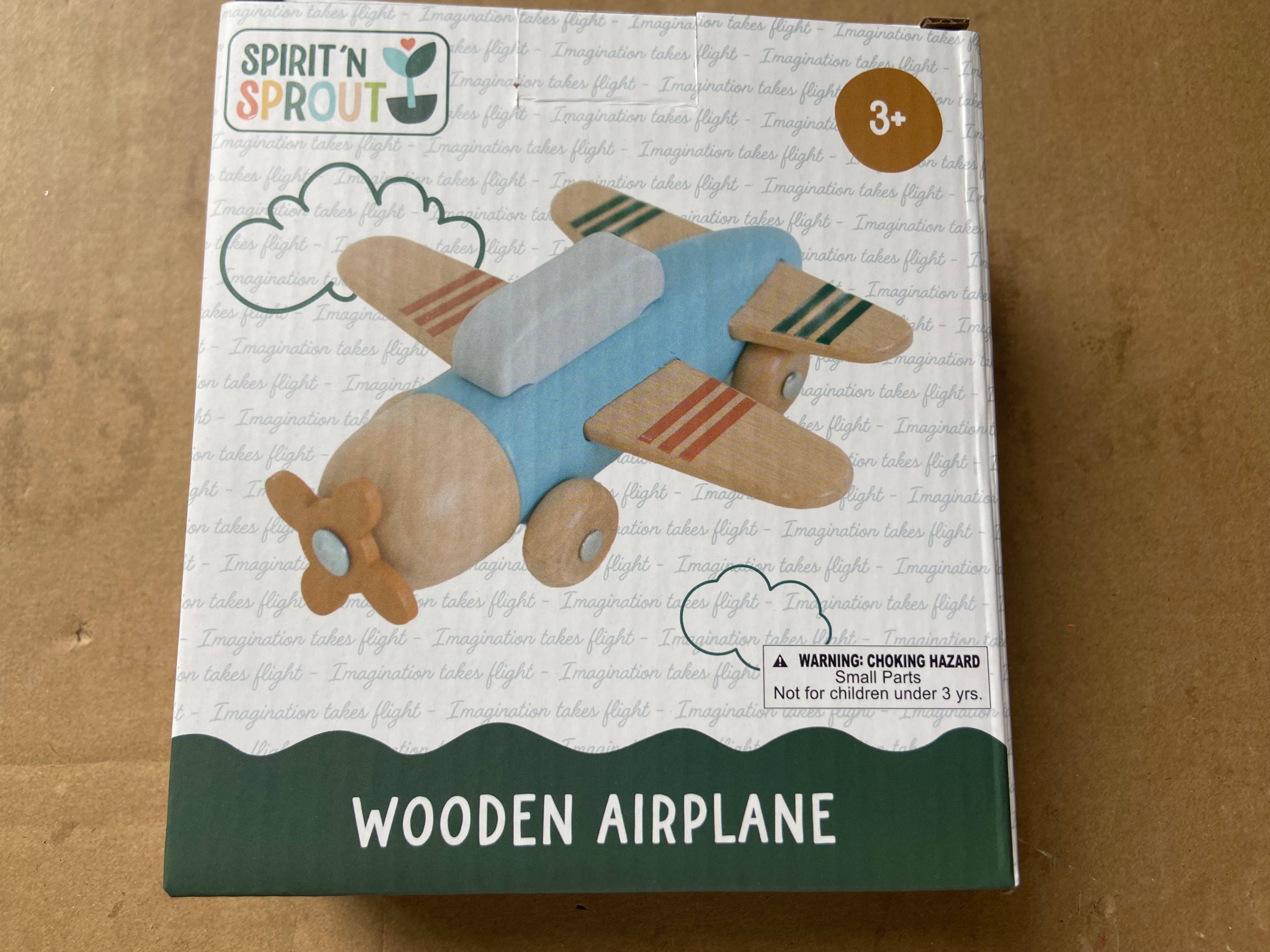 Spirit 'N Sprout - Airplane Toy: Gold