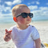 Roshambo Eyewear - Black Sunglasses for Baby, Kids, Teens & Adults: Toddler (Ages 2-4) / Chrome Polarized Lens