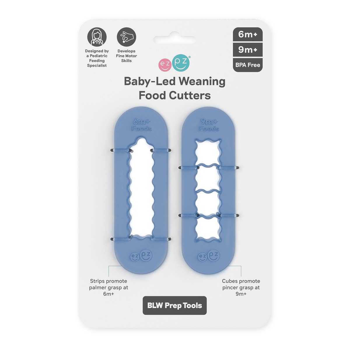 ezpz - Baby-Led Weaning Food Cutters (Baby 6+ months): Blush