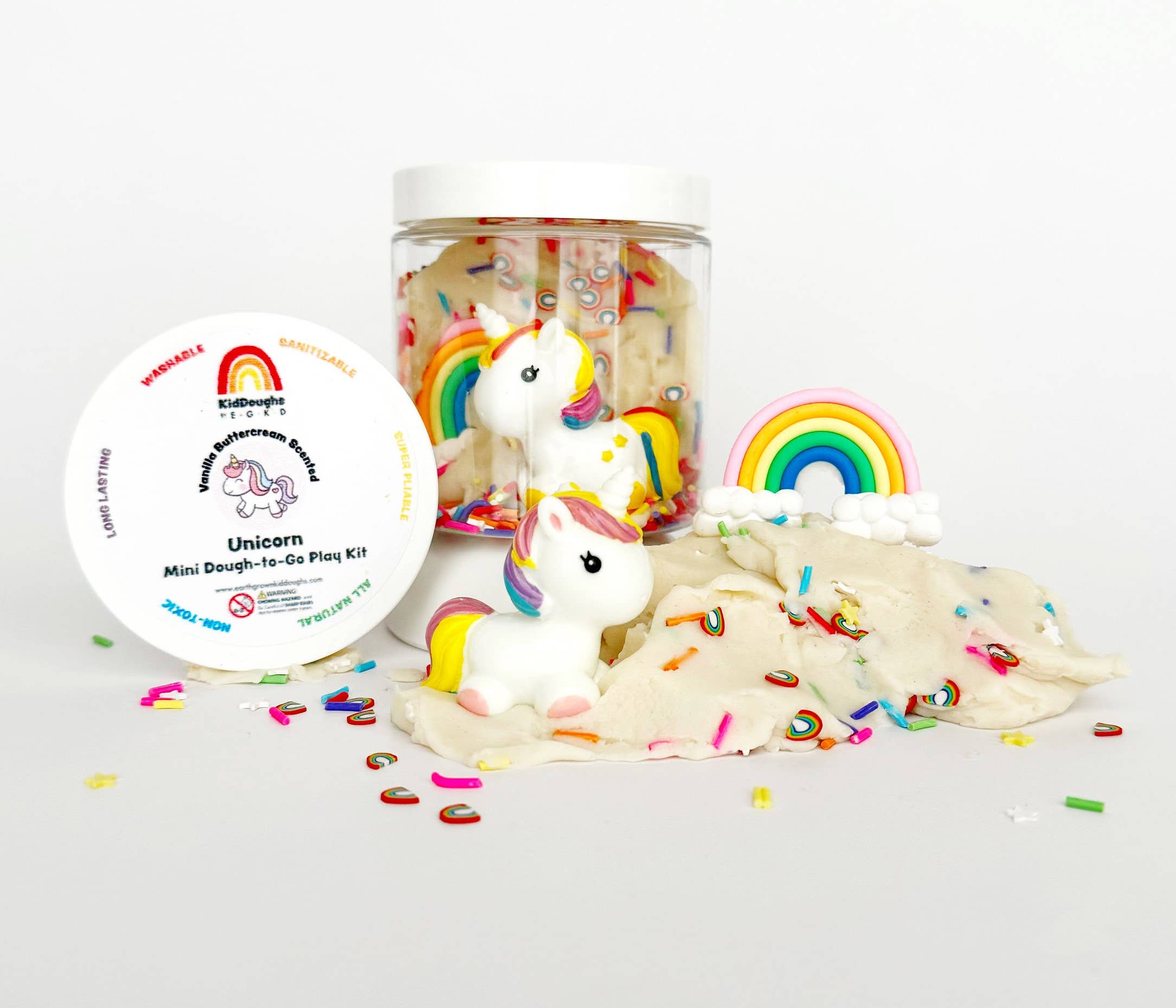 Earth Grown KidDoughs- Unicorn (Vanilla Buttercream) Mini Dough-To-Go