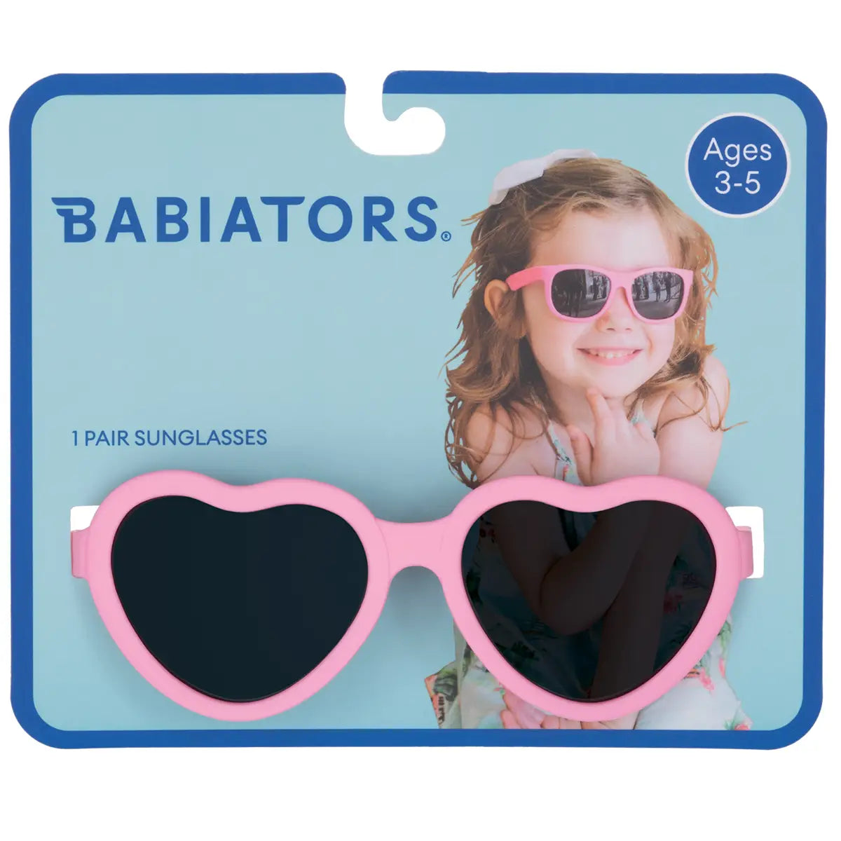 Hang Tag Babiators Heart Sunglasses - Bubblegum