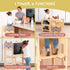 OmaOmaOma! Montessori Educational Wooden Toys for Kids - Convertible Montessori Toddler Tower 4-in-1 Step Stool, Desk