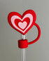 JILLIAN INK LLC - Valentine Love Heart Straw Topper