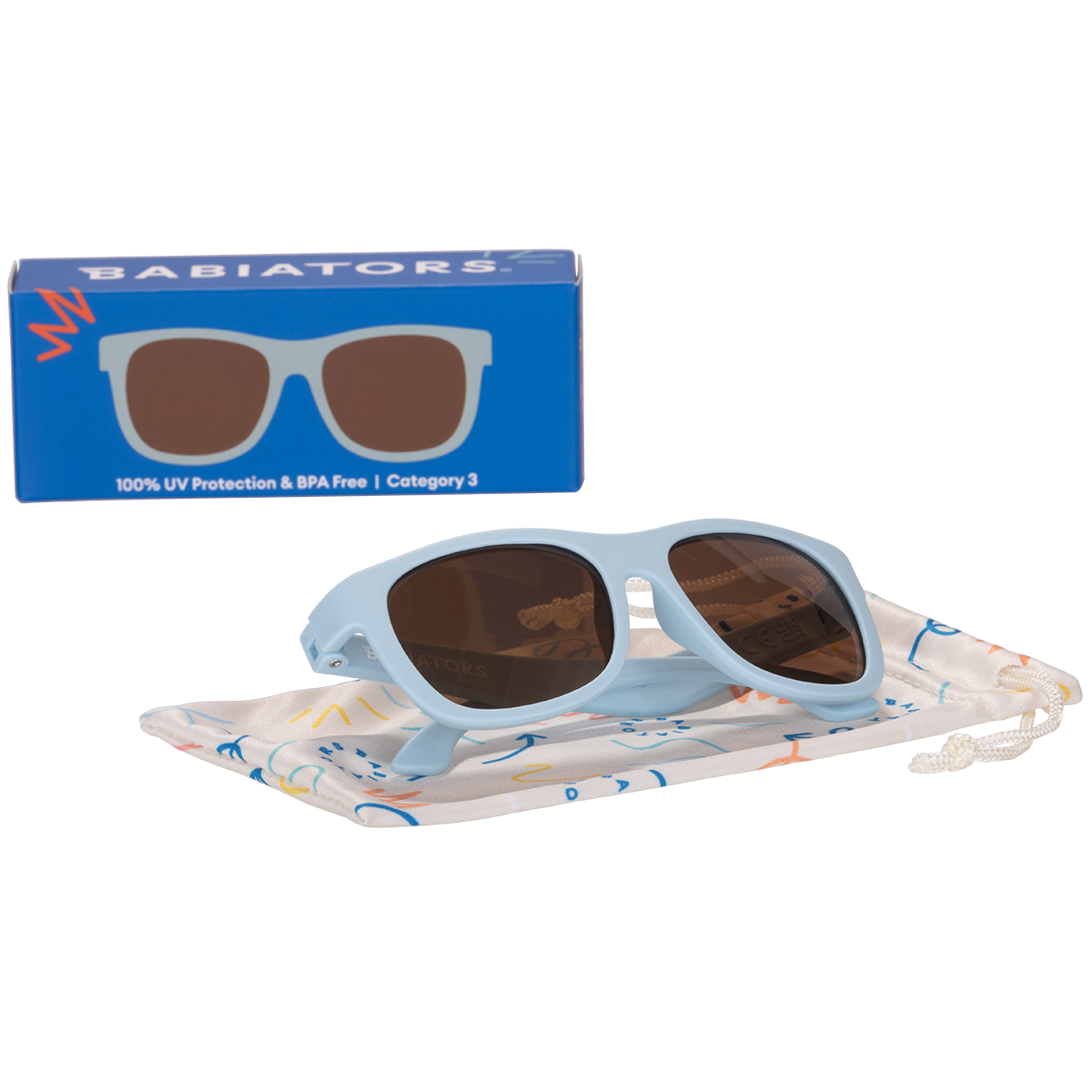 Babiators - Baby Blue with Amber Lens Navigator Baby & Kids Sunglasses: Ages 0-2