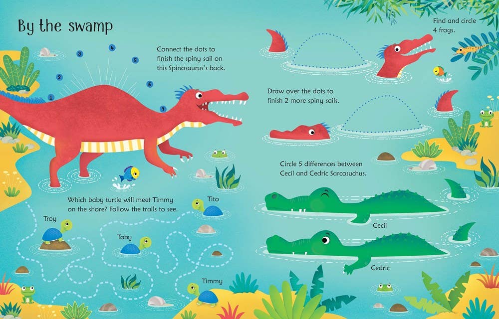 HarperCollins - Wipe-Clean Dinosaur Activities : Usborne