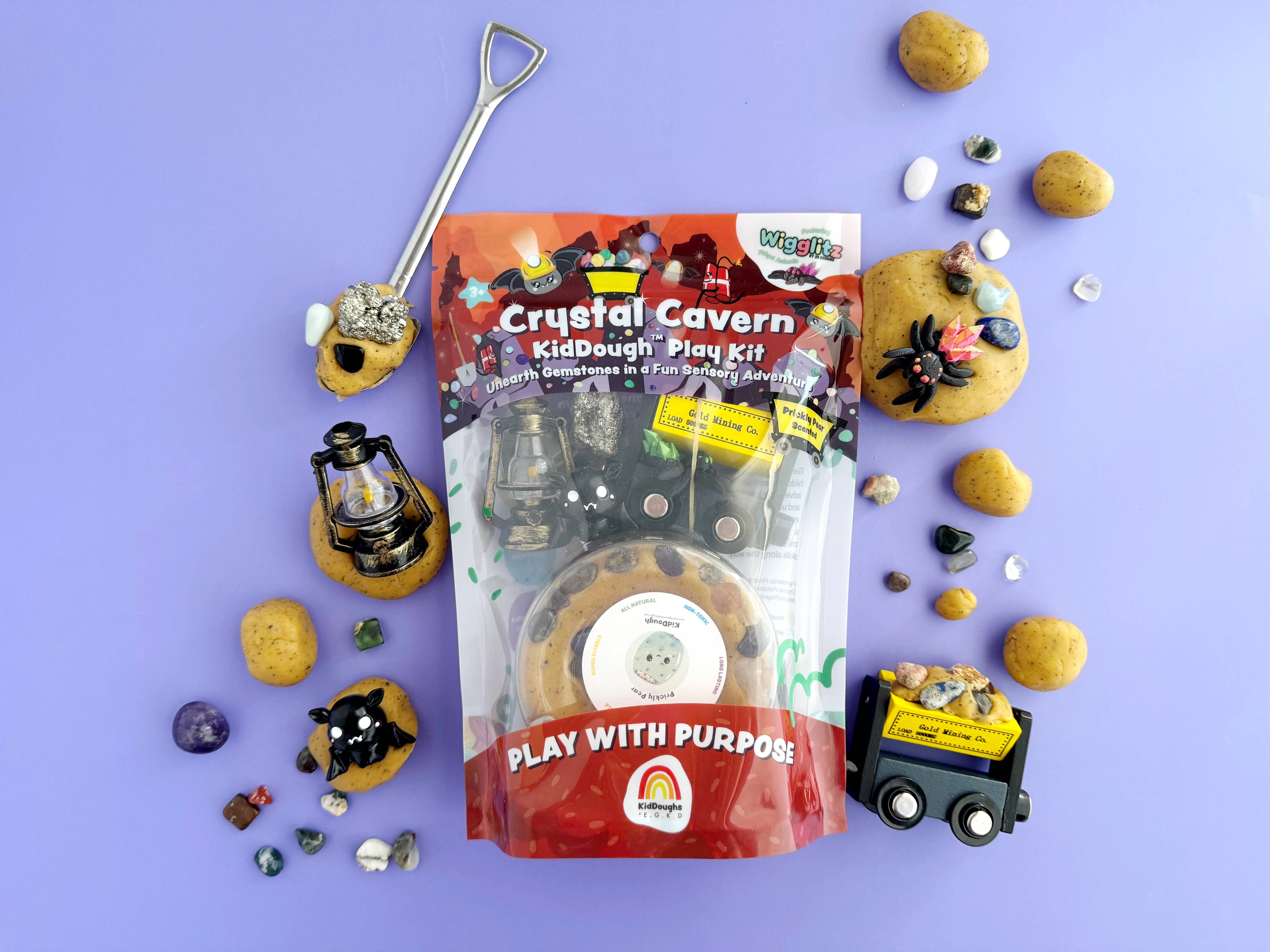 Earth Grown KidDoughs (KidDoughs by EGKD) - Crystal Cavern KidDough Play Kit