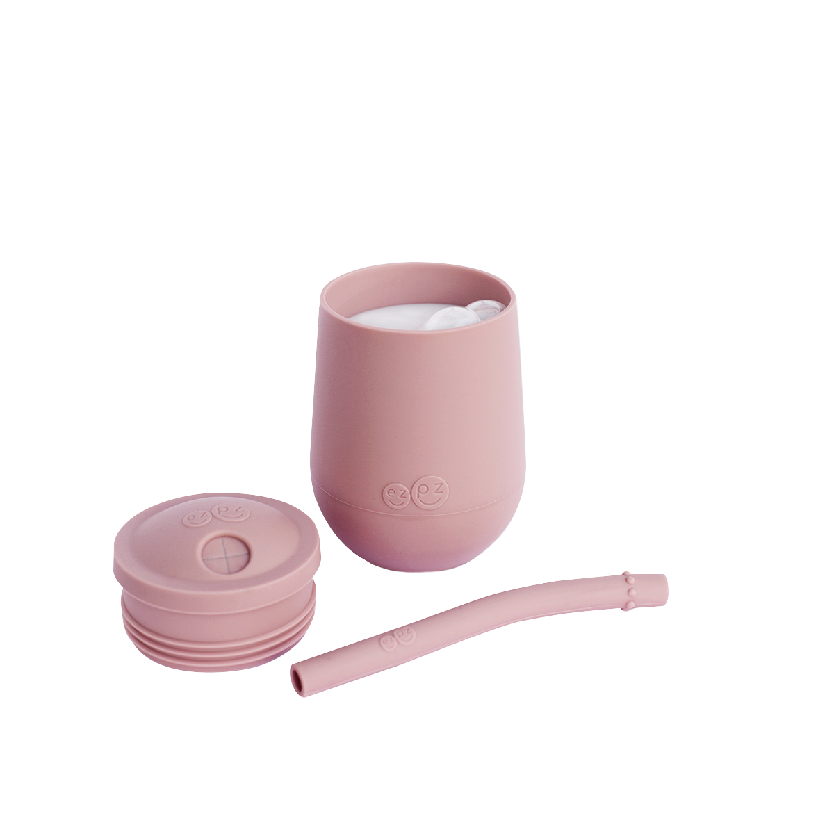 ezpz - Mini Cup + Straw Training System (Baby / Toddler 9+ months): Blush
