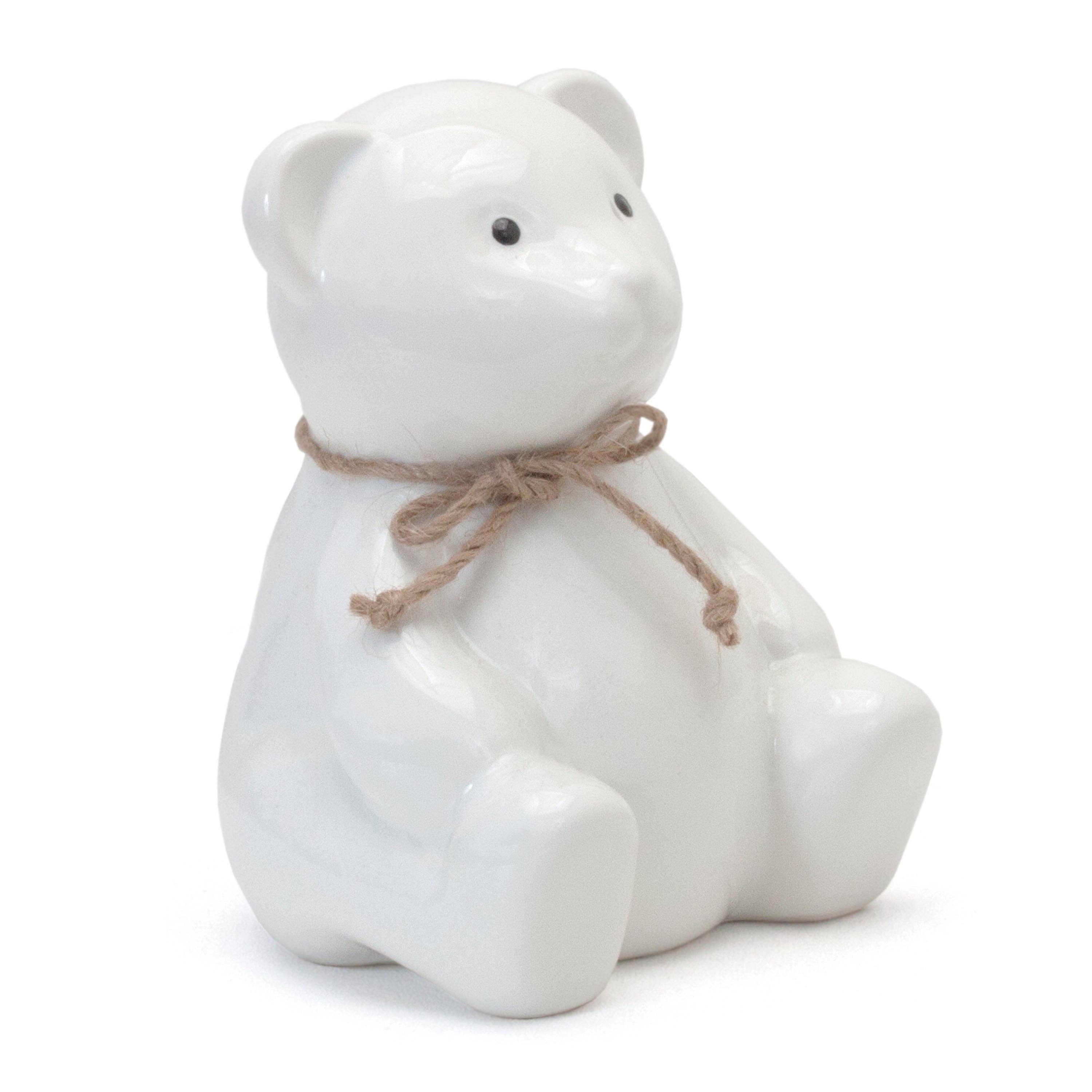 Child To Cherish® - White Teddy Bear Bank