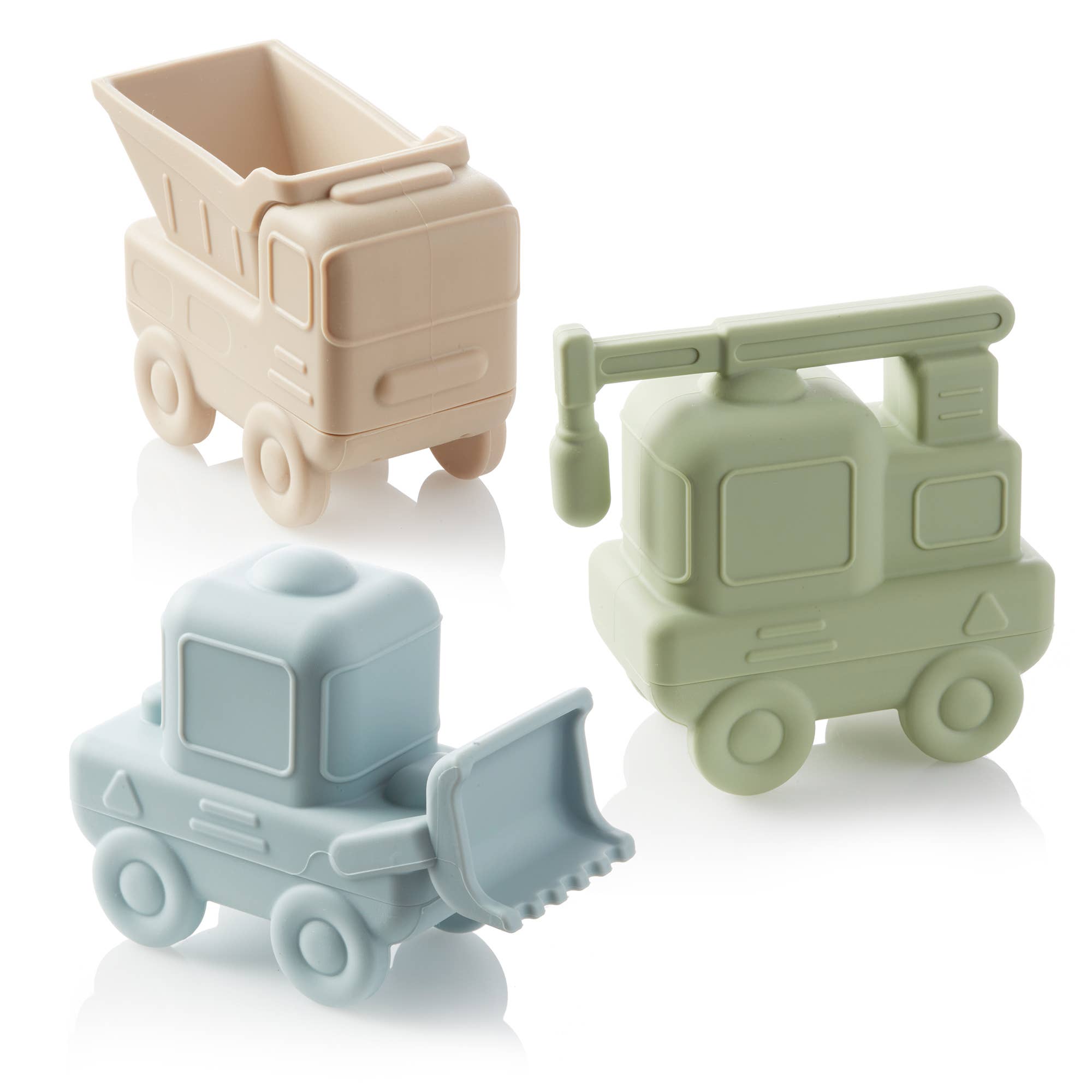 Ali+Oli - Ali+Oli Squirt Water Bath Toy Set (Construction) Mold Free