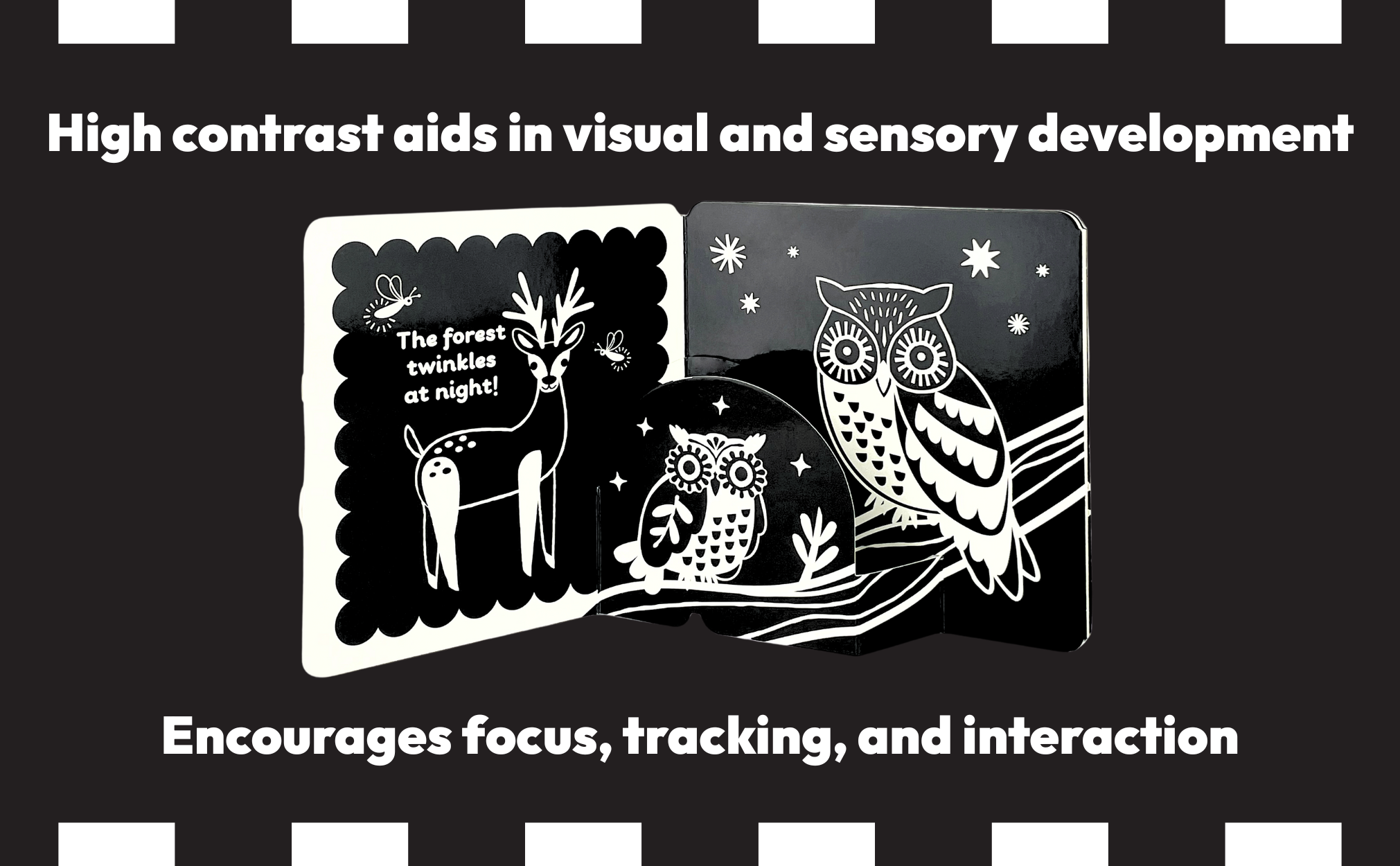 Look, Look, Baby! Forest High Contrast Black & White Book