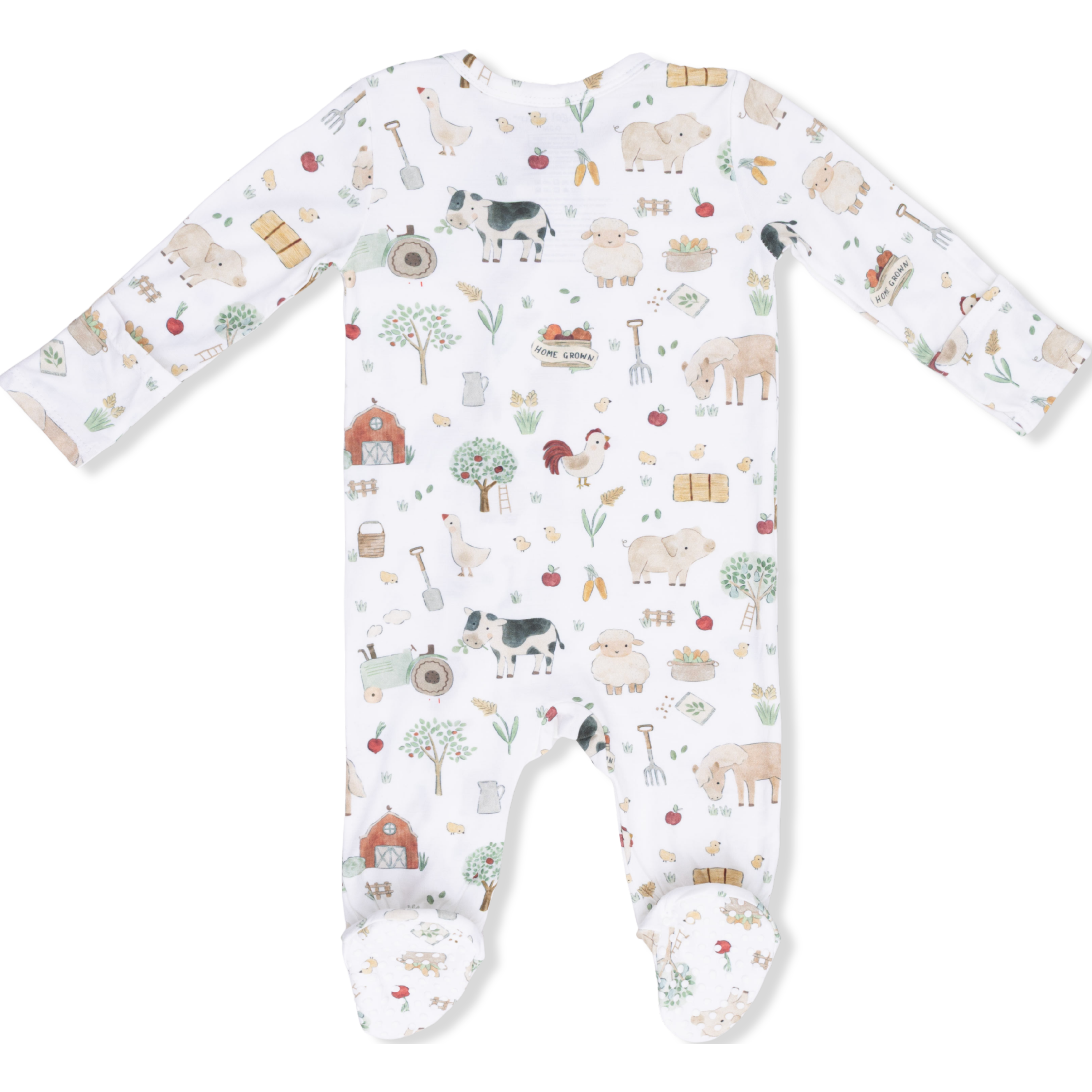 Angel Dear Cute Farm Animals Uni 2 Way Zipper Footie