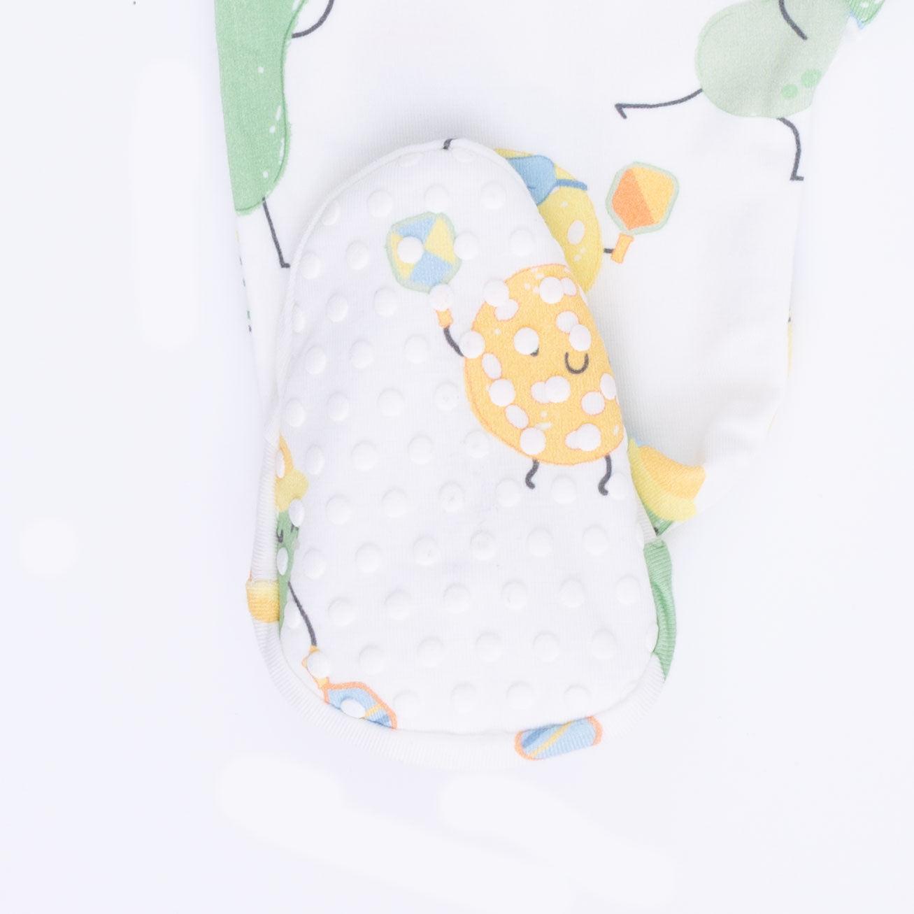 Angel Dear Pickles Playing Pickleball 2 Way Zipper Footie