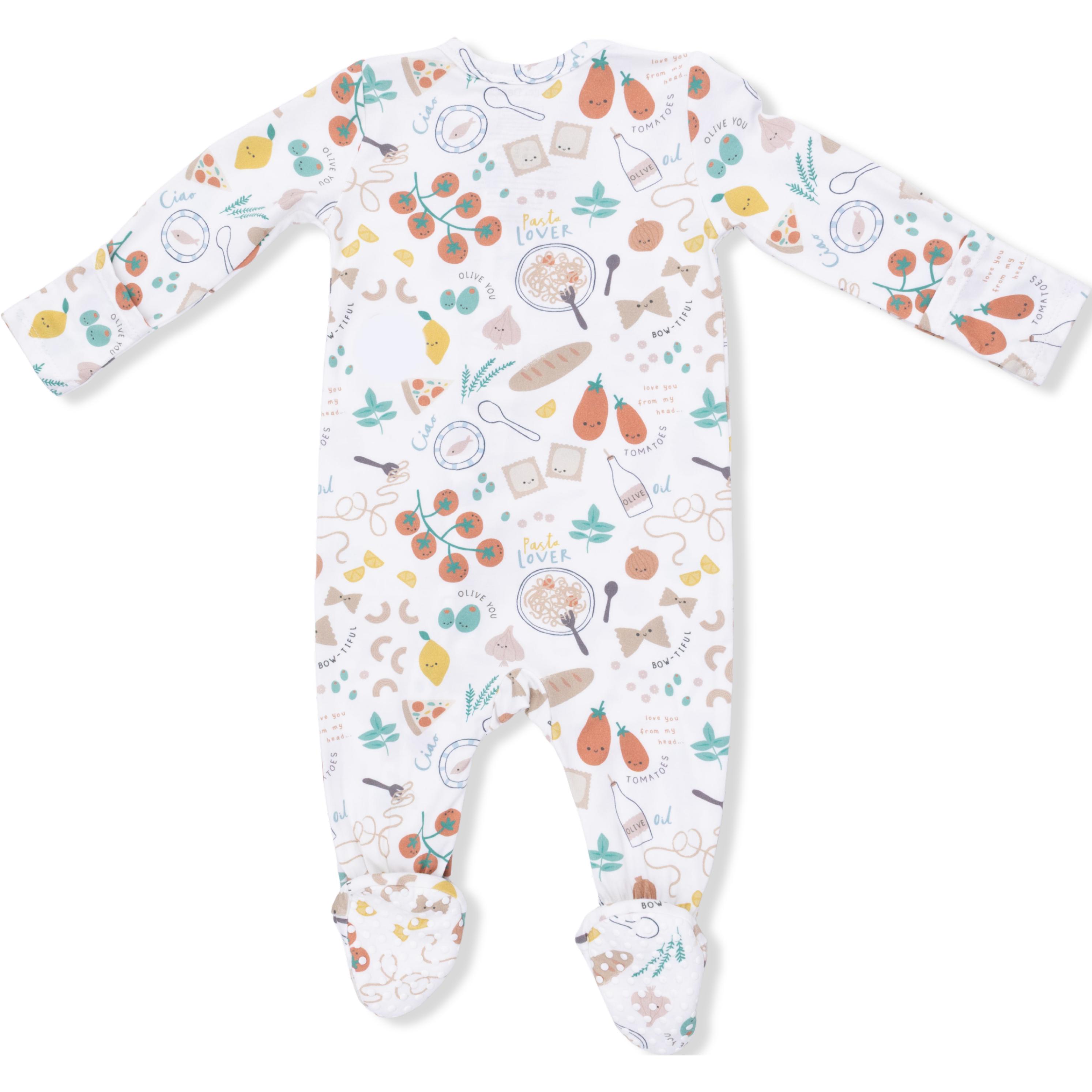 Angel Dear Pasta Lovers 2 Way Zipper Footie