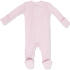 Angel Dear Solid Veiled Pink 2 Way Zipper Footie