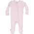 Angel Dear Solid Veiled Pink 2 Way Zipper Footie