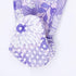 Angel Dear Lacy Lavender Floral 2 Way Ruffle Back Zipper Footie