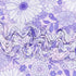 Angel Dear Lacy Lavender Floral 2 Way Ruffle Back Zipper Footie