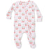 Angel Dear Sweet Strawberries 2 Way Ruffle Back Zipper Footie