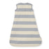 Burt's Bees Baby - Rugby Stripe Organic Lightweight Beekeeper™ Wearable Baby Blanket - Quarry: Quarry / Small