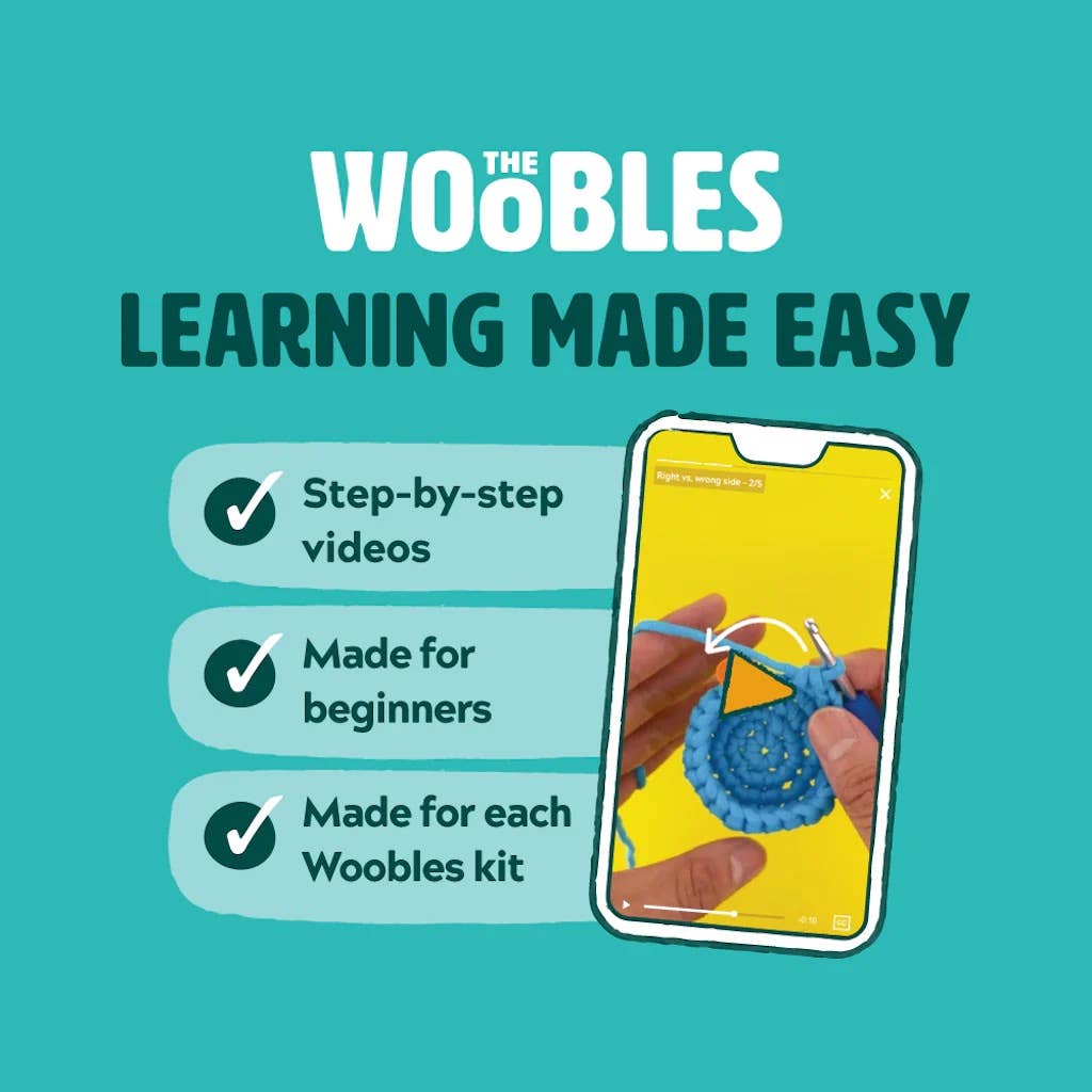 The Woobles - Rainbow Unicorn Beginner Crochet Kit