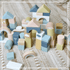 Wooden Building Blocks - 70pc Natural Wood Block Set Ages 2+