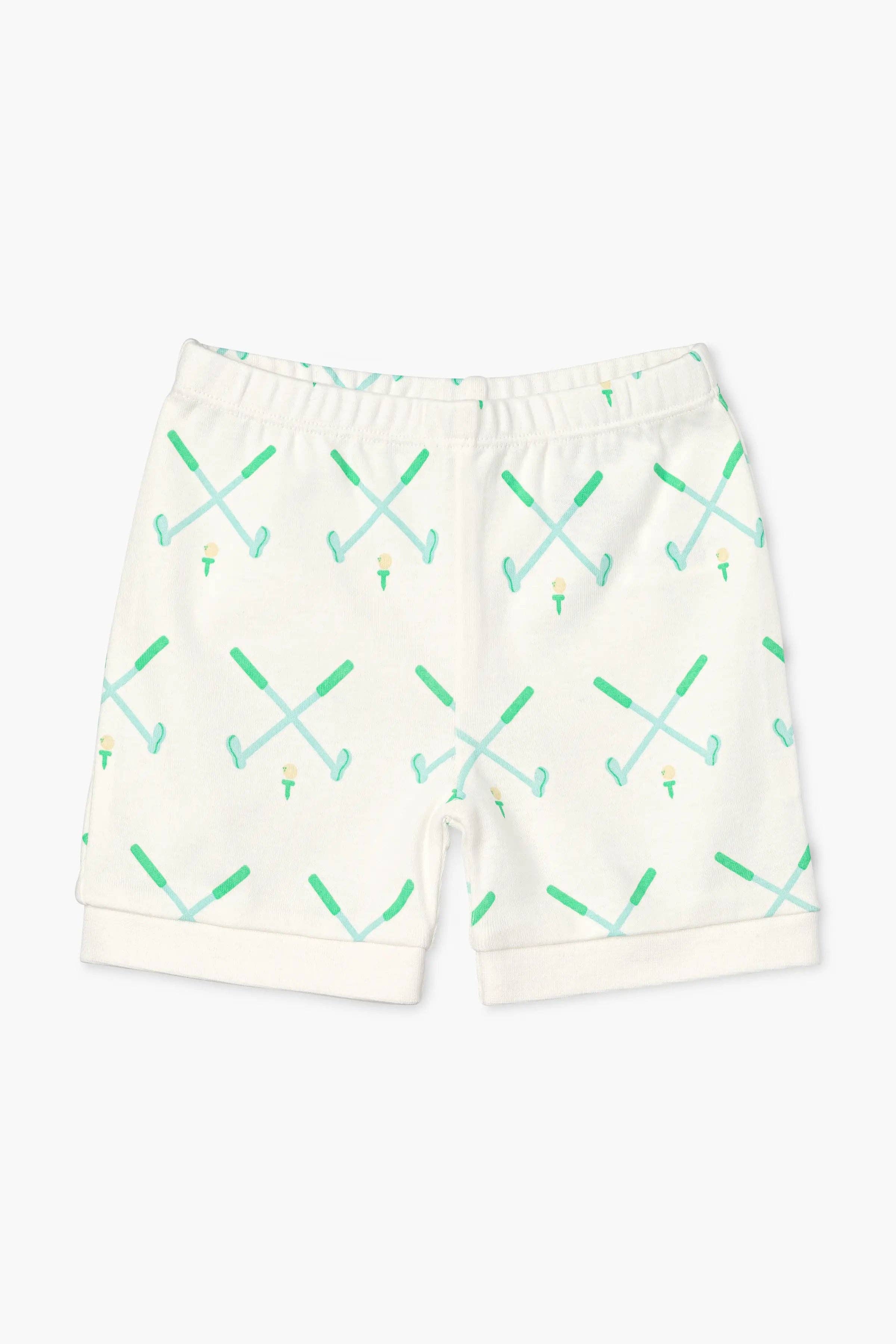 Two-Piece Shorty Toddler Pajama Set_Golf Day