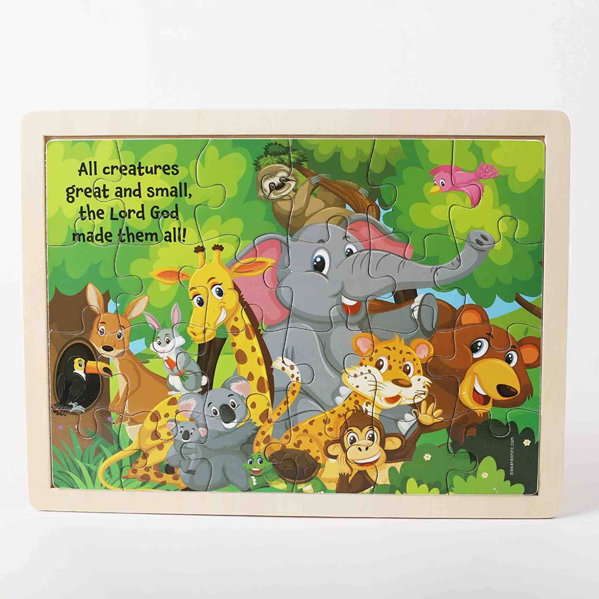 Swanson Christian Products - Puzzle Wood Jigsaw Jungle