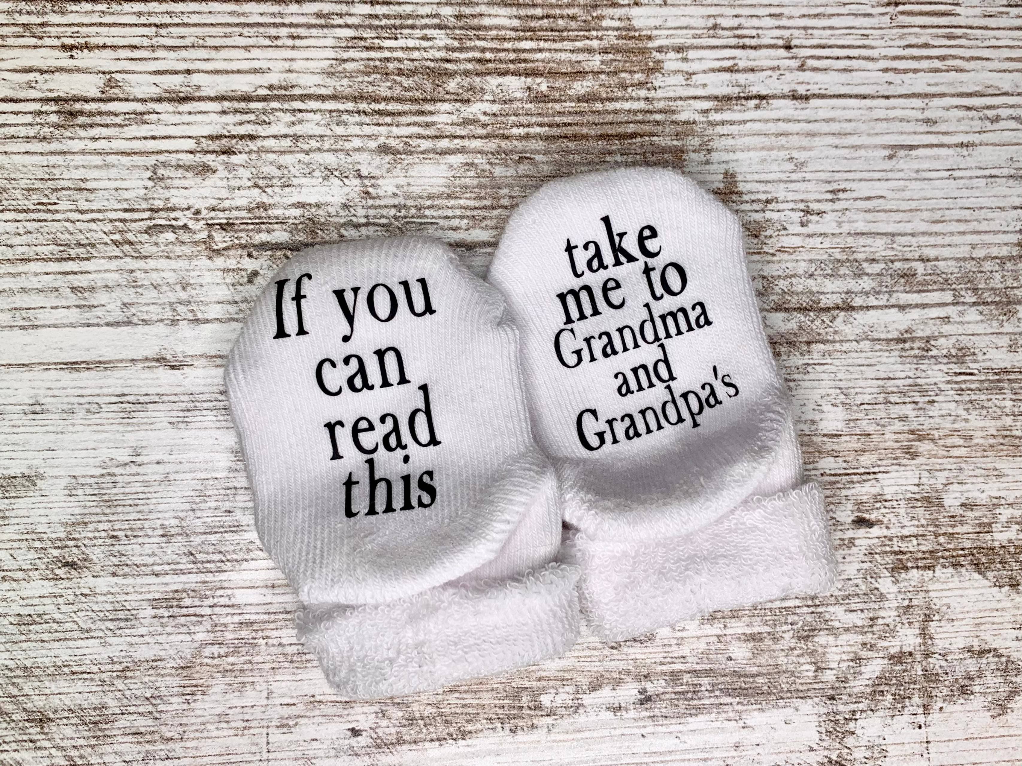 Dorothy’s Reason - Take Me to Grandma and Grandpas Baby Socks | Grandparents: 6-18mo