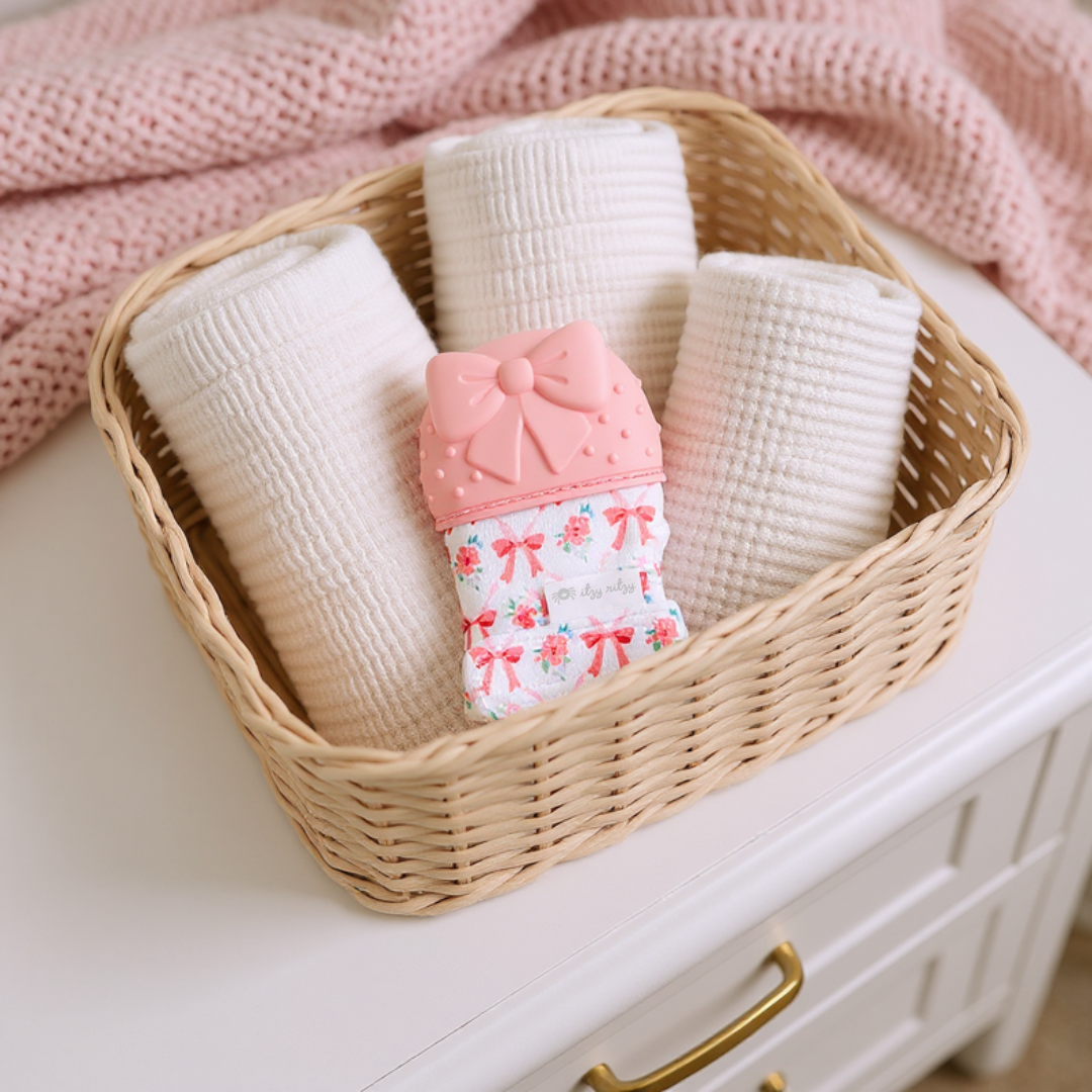 Itzy Mitt™ Silicone Teething Mitts: Cactus
