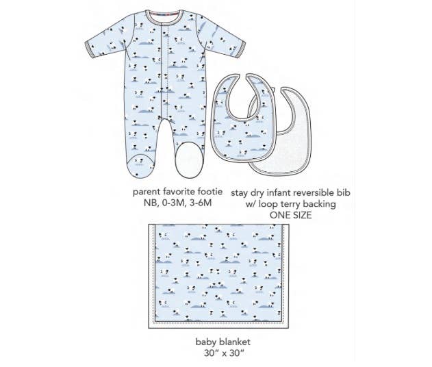 Magnetic Me - BA BA BABY BLUE MODAL 3PC GIFT SET: 400 / 0-3M