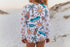Kids Teal Surf Life Zip Rash Guard One Piece Swimsuit