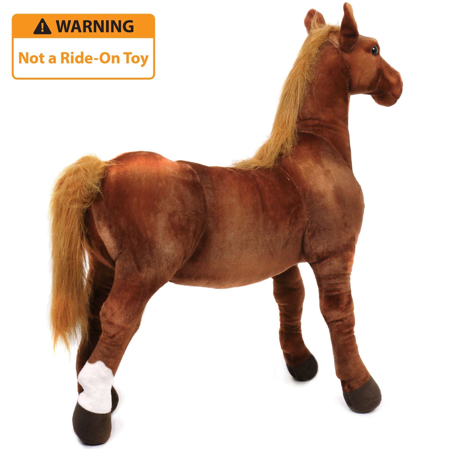 VIAHART Toy Co. - Thorsten The Thoroughbred Horse | 36 Inch Stuffed Animal Plush | By TigerHart Toys
