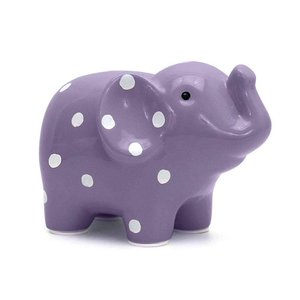 Child To Cherish® - Polka Dot Elephant Bank: Blue