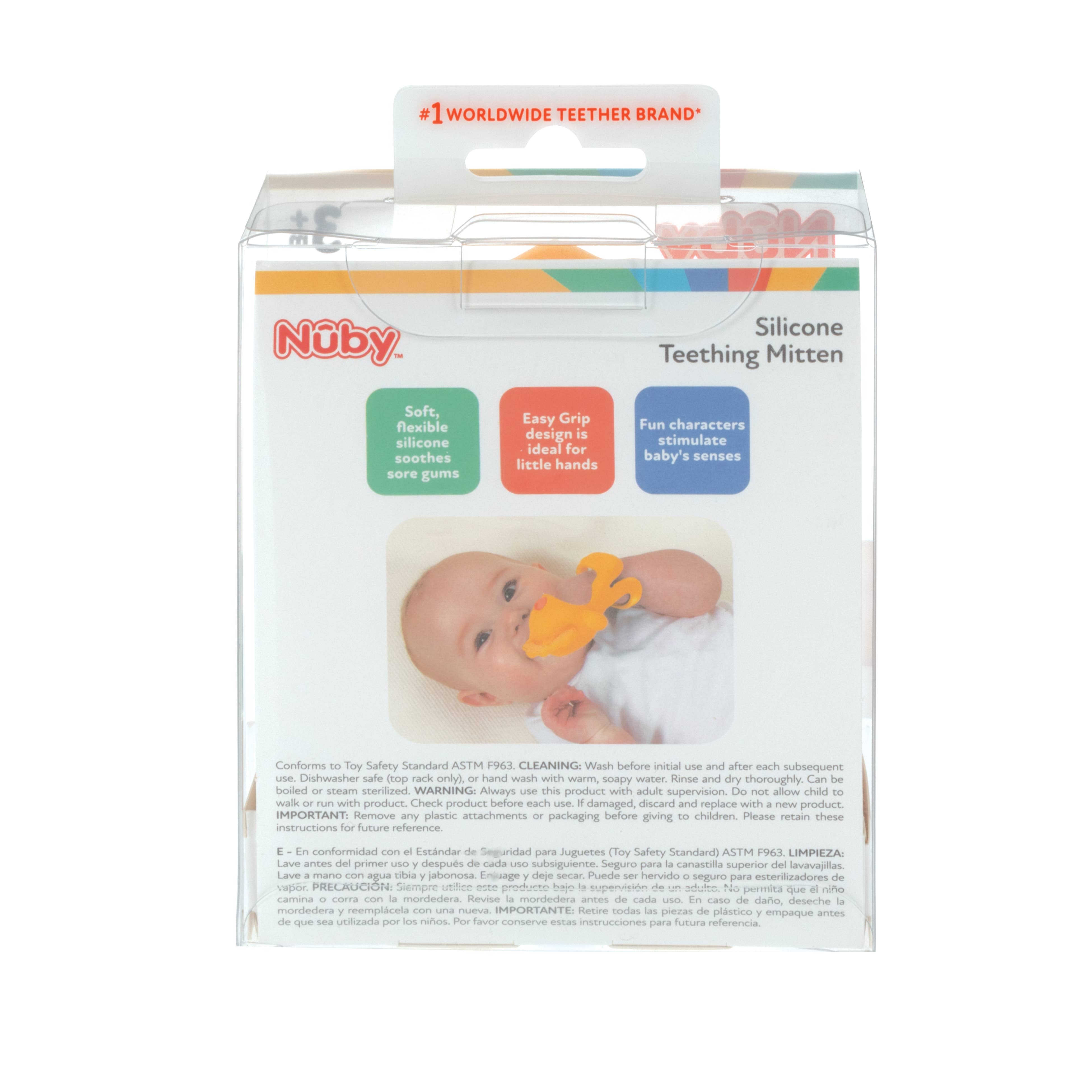 Silicone Teething Mittens: Lion