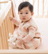 Burt's Bees Baby - Rugby Stripe Organic Lightweight Beekeeper™ Wearable Baby Blanket - Pink Sand: Pink Sand / Small