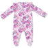 Angel Dear Rose Abundance 2 Way Ruffle Sleeve Zipper Footie