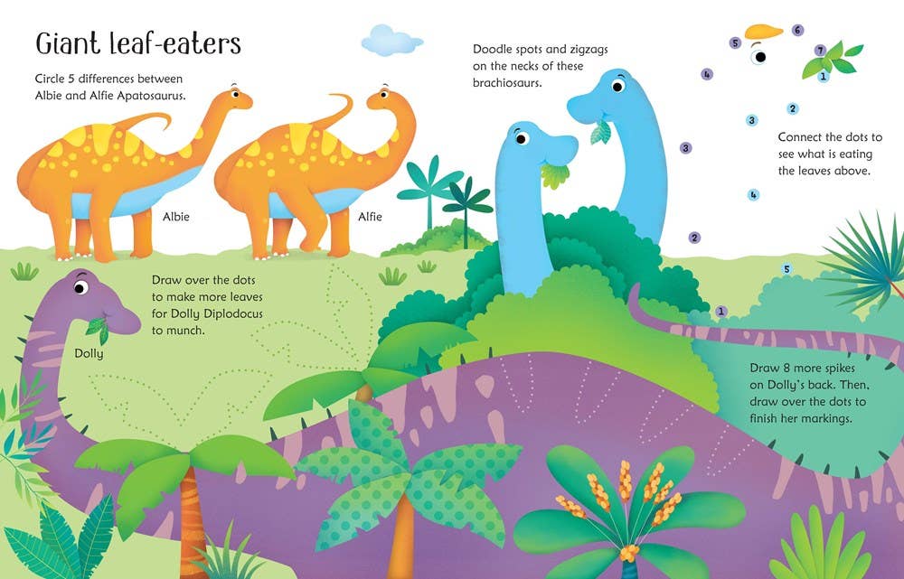HarperCollins - Wipe-Clean Dinosaur Activities : Usborne