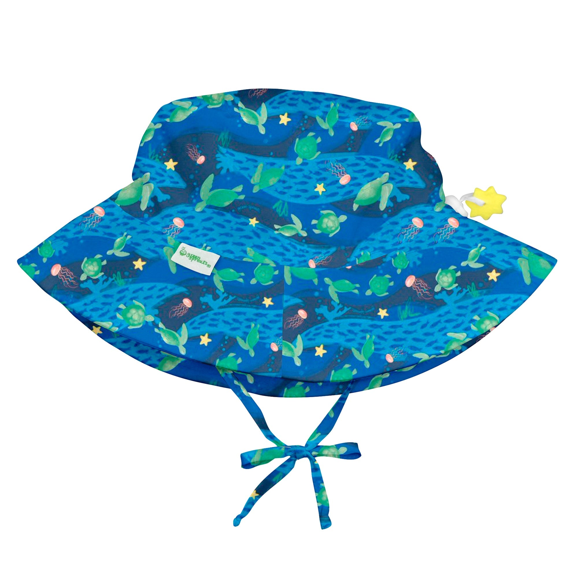 UPF50+ Bucket Sun Protection Hat- Navy Turtle Journey